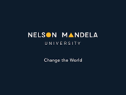 Nelson Mandela University Prospectus 2025/2026