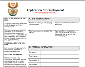 Z83 Form Word & PDF Download