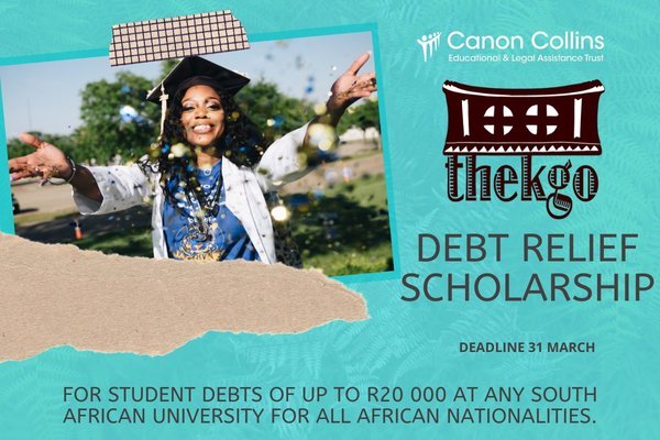 Canon Collins Thekgo Debt Relief Scholarships 2020