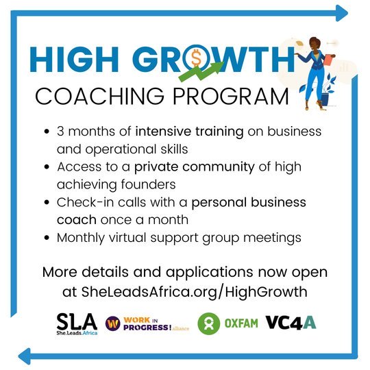 She Leads Africa High Growth Coaching Program 2020