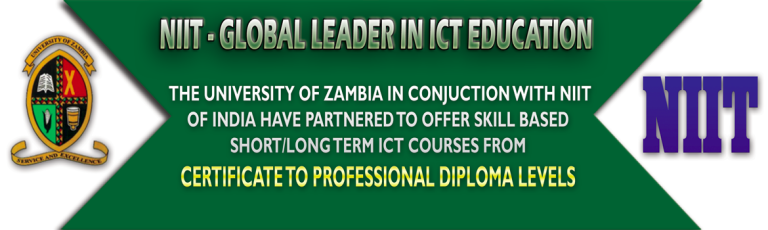 Check University Of Zambia – NIIT ICT Courses 2023 Here