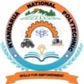 Nyandarua National Polytechnic January 2026 Intake Details