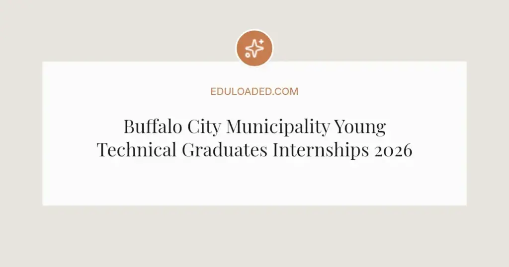Buffalo City Municipality Young Technical Graduates Internships 2026