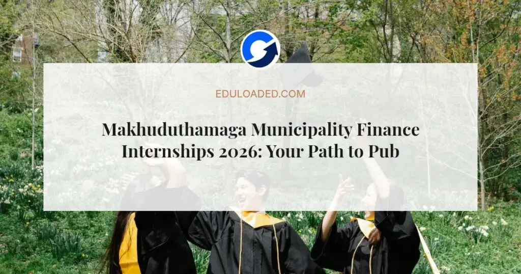 Makhuduthamaga Municipality Finance Internships 2026: Your Path to Public Finance Careers