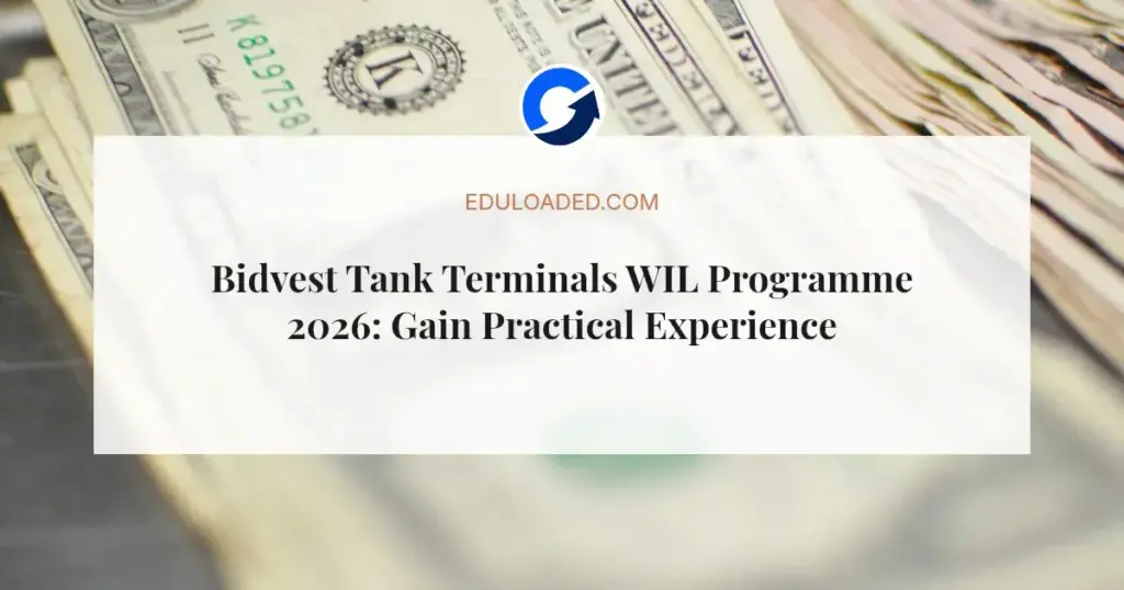 Bidvest Tank Terminals WIL Programme 2026: Gain Practical Experience