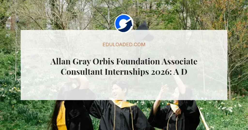 Allan Gray Orbis Foundation Associate Consultant Internships 2026: A Development Opportunity