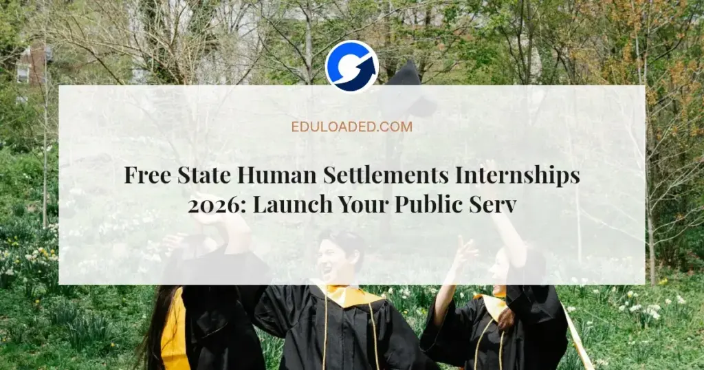 Free State Human Settlements Internships 2026: Launch Your Public Service Career