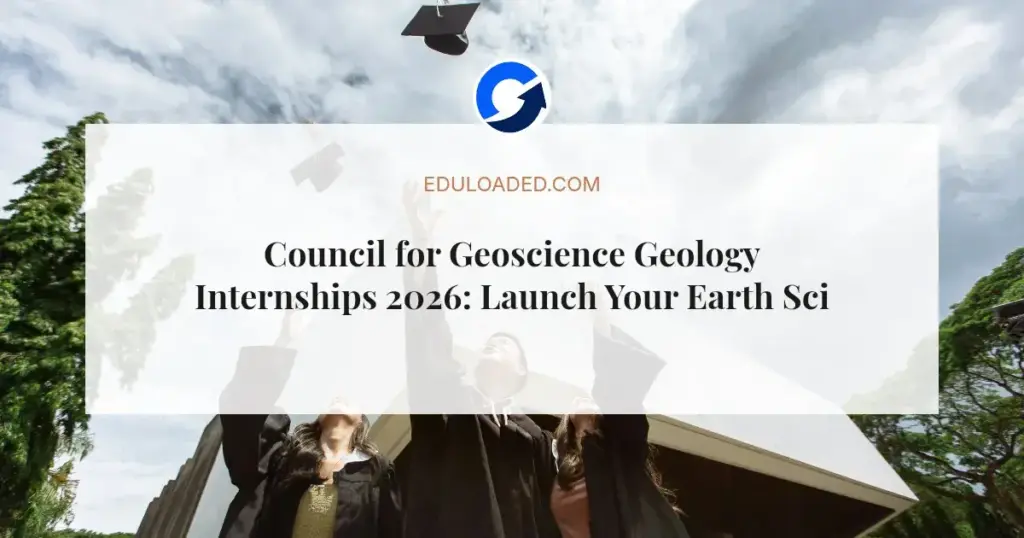 Council for Geoscience Geology Internships 2026: Launch Your Earth Science Career