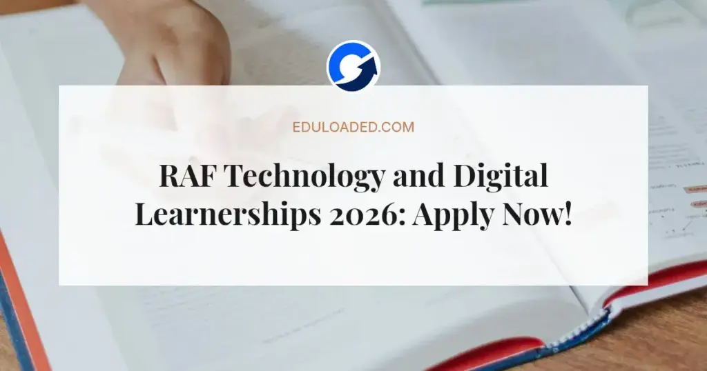 RAF Technology and Digital Learnerships 2026: Apply Now!