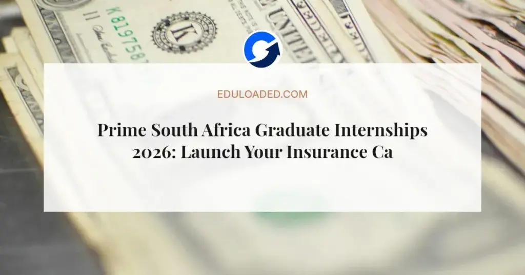 Prime South Africa Graduate Internships 2026: Launch Your Insurance Career in Sandton