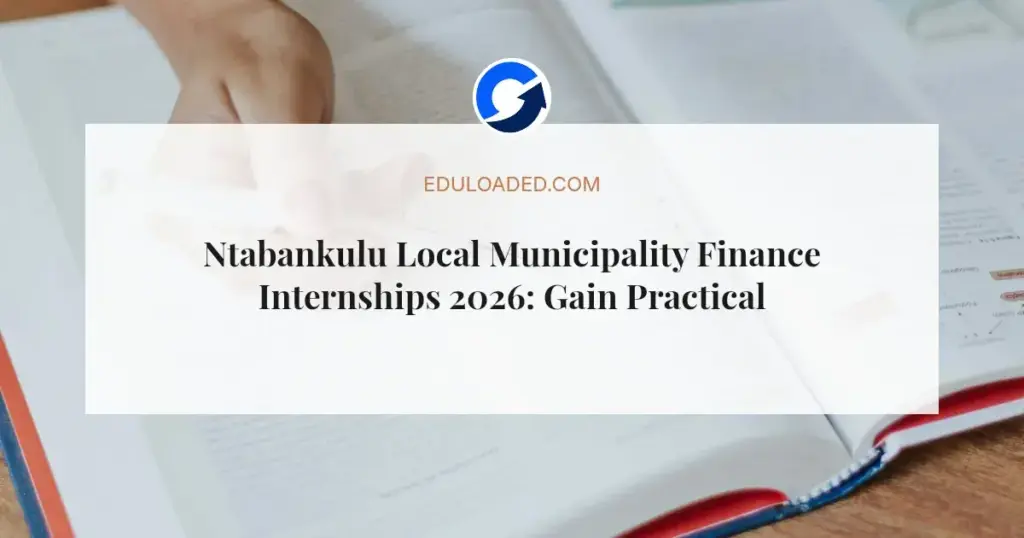 Ntabankulu Local Municipality Finance Internships 2026: Gain Practical Experience