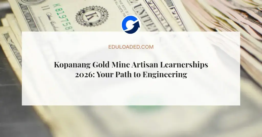 Kopanang Gold Mine Artisan Learnerships 2026: Your Path to Engineering